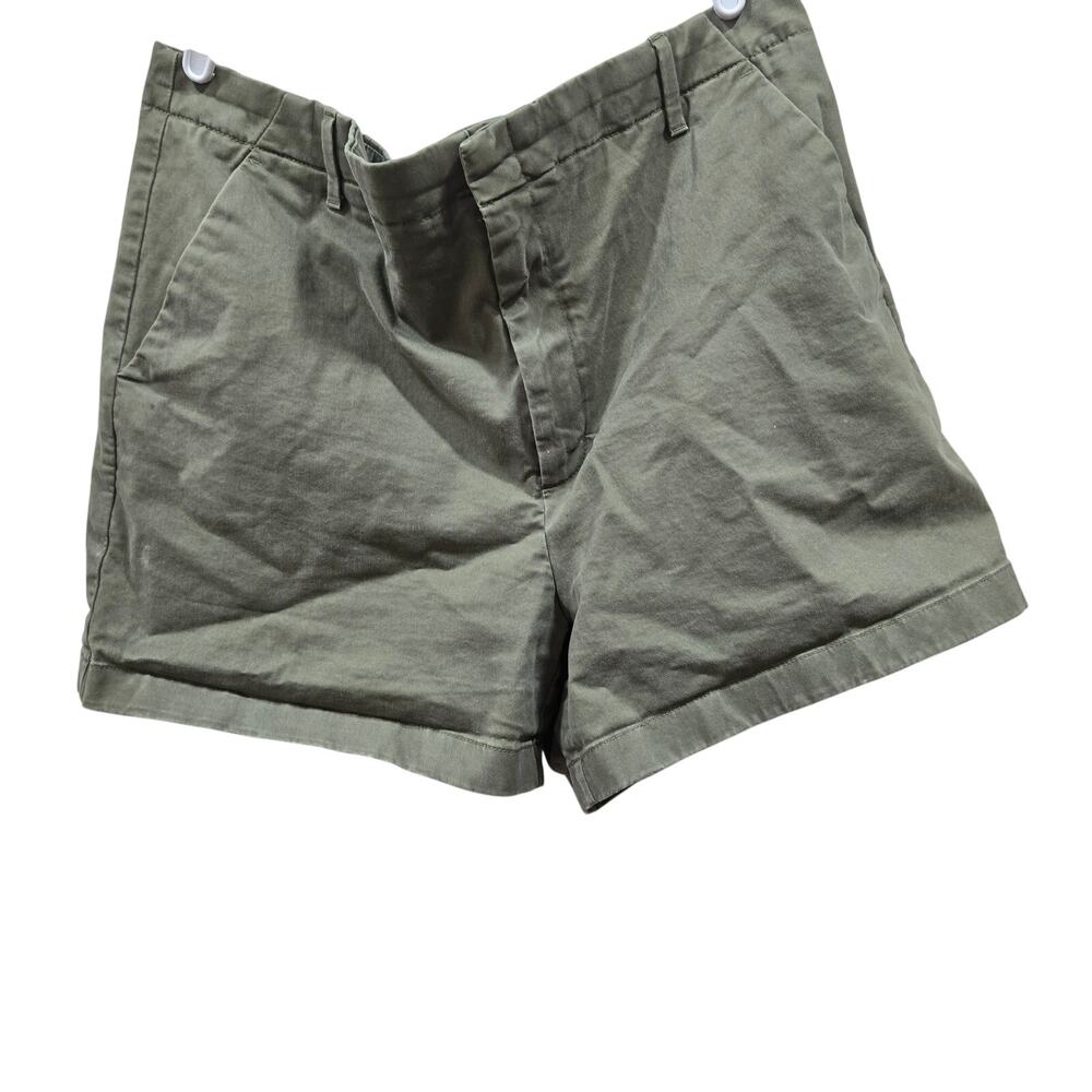 Banana Republic Authentic Chino Shorts Size 16 Olive Green Stretch